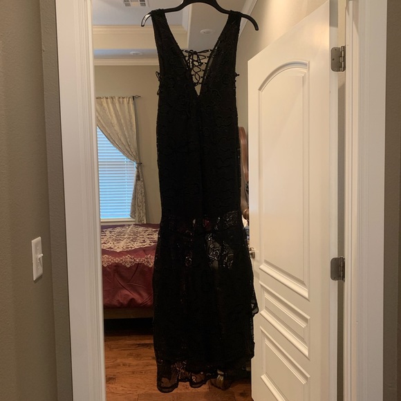NWT $250 Free People Catalina Black Dress 0 ~ XS - Picture 10 of 14